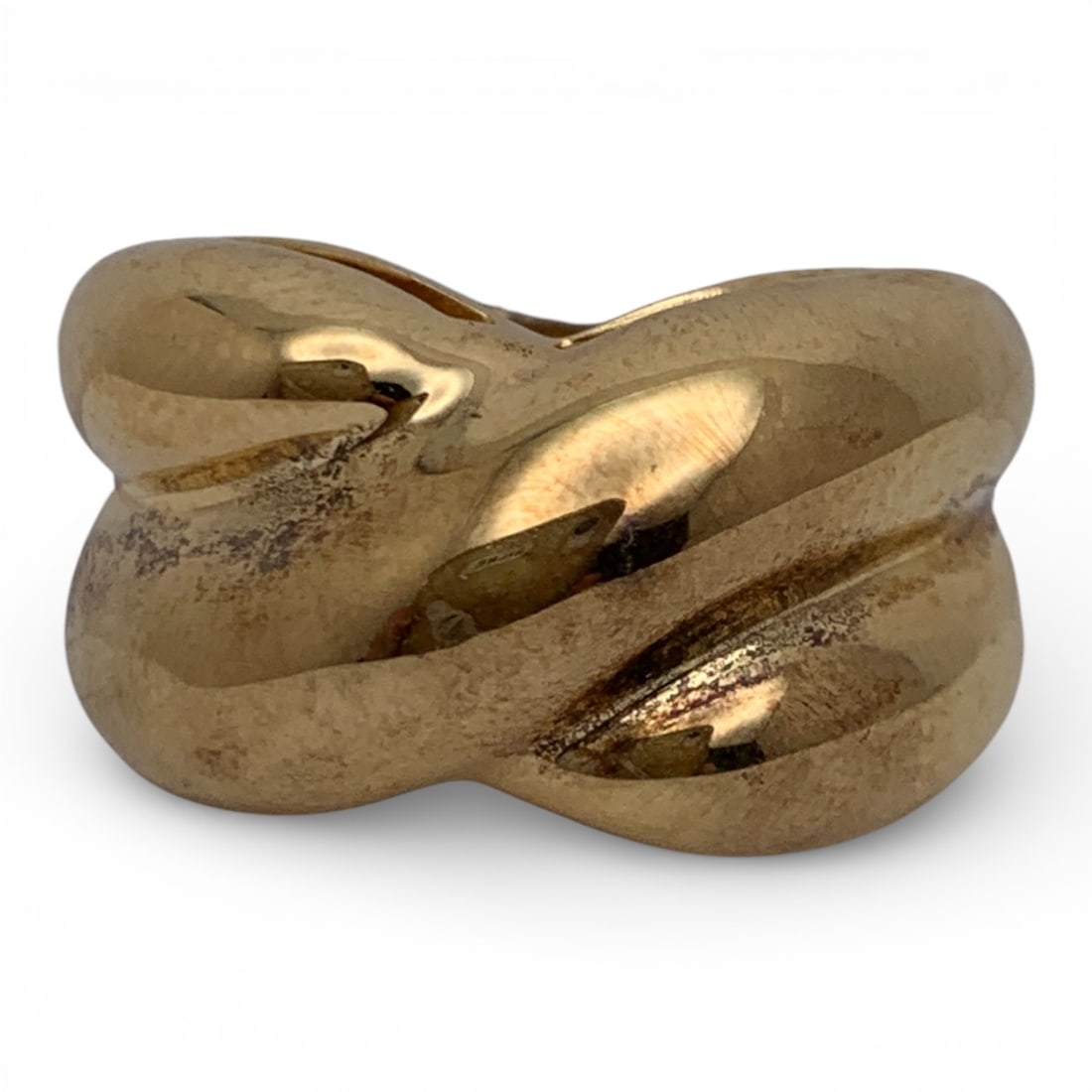 Sterling Silver Gold Tone Ring - 4