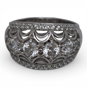Sterling Silver & Cubic Zirconia Ring