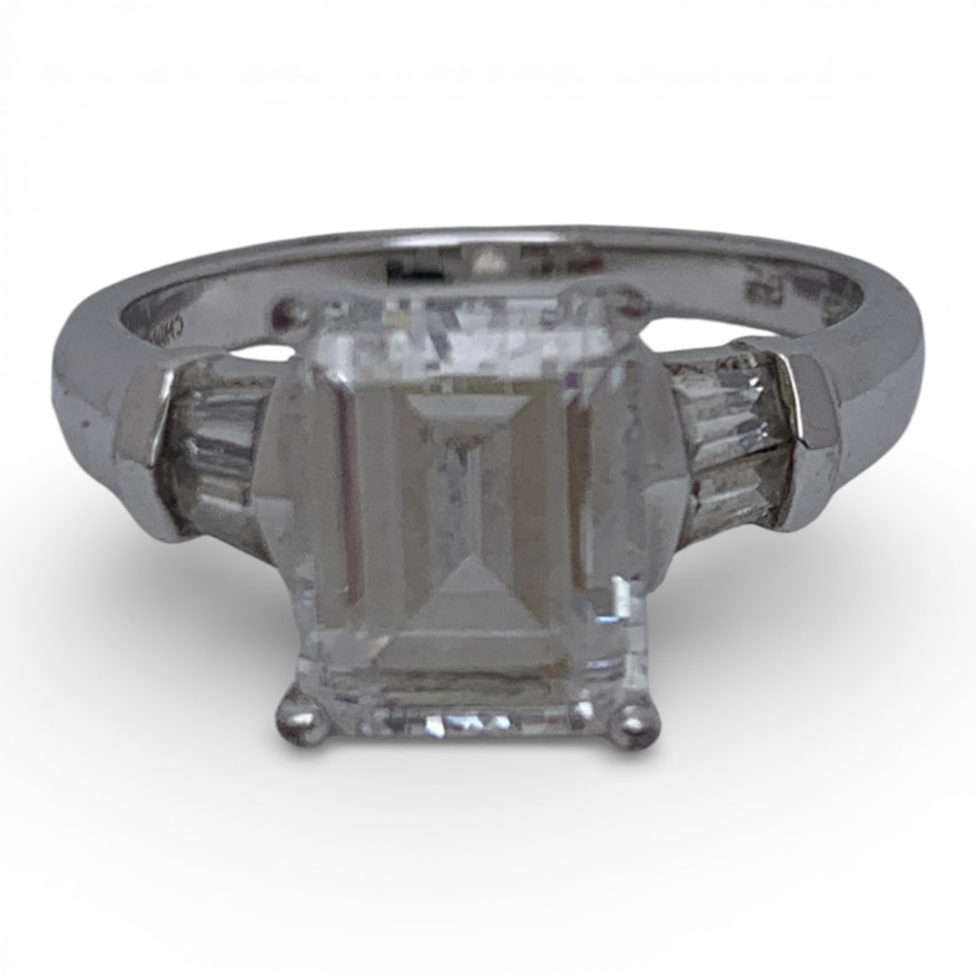 Sterling Silver & Cubic Zirconia Ring - 6