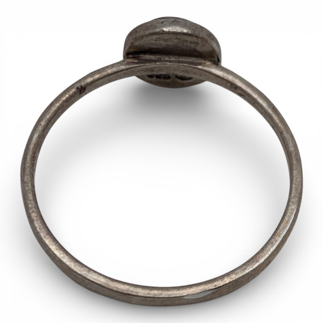 Sterling Silver Ring With Blue Stone - 5