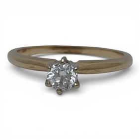 14k Yellow Gold & Diamond Ring