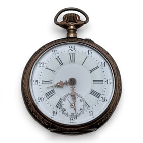 Antique 800 Silver Pocket Watch