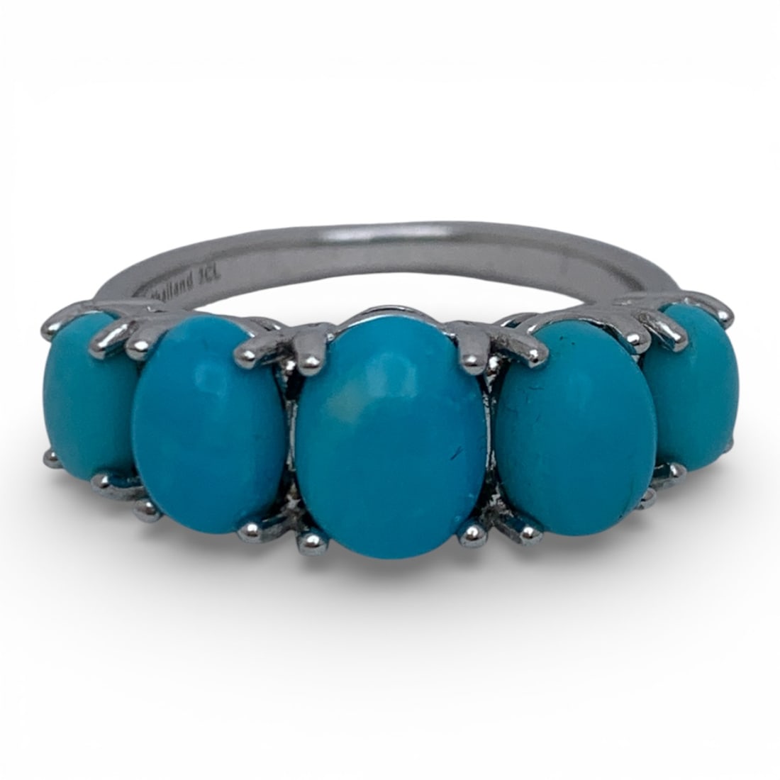 Sterling Silver Ring With Blue Stones (1 of 8)