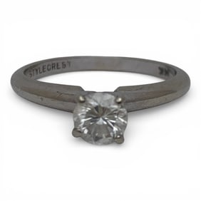 14k White Gold & Diamond Ring