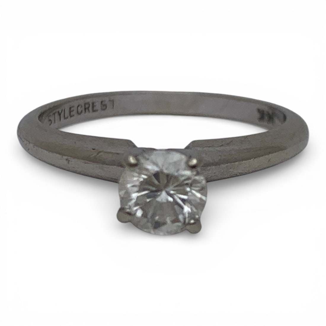 14k White Gold & Diamond Ring: Marked 14k - Size 6 - 1.5 DwtGemstones Tested With Presidium Gem Tester Il - Berners Does Not Guarantee Authenticity Of Gemstones