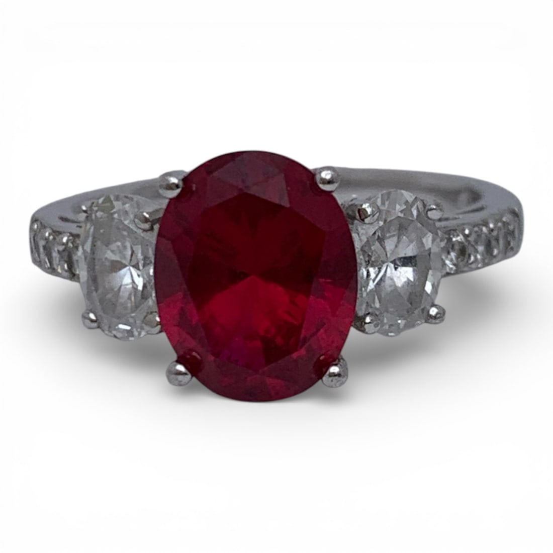 Sterling Silver & Cubic Zirconia Ring (1 of 3)