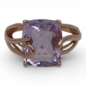 14k Rose Gold & Purple Spinel Ring
