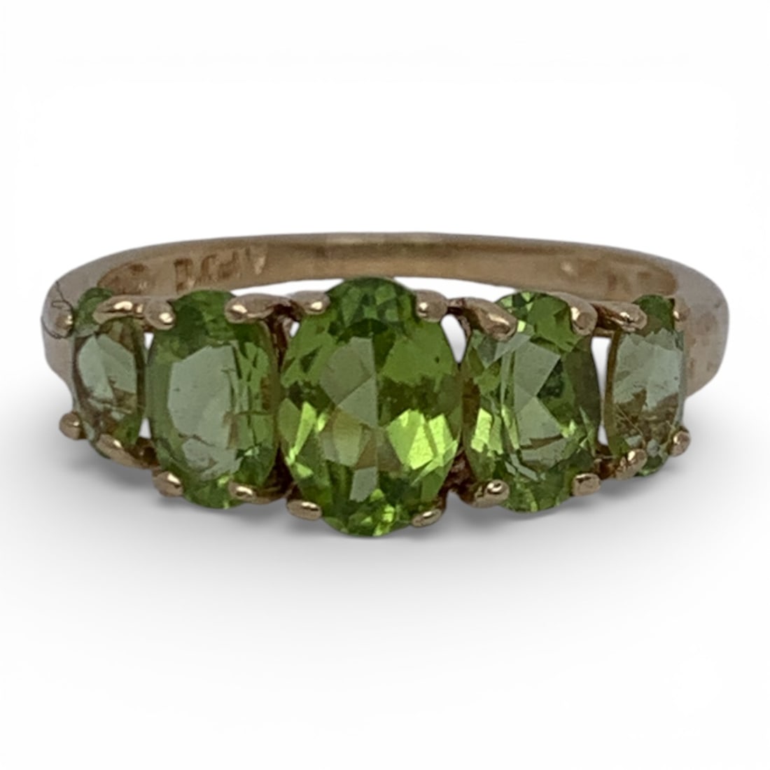 10k Yellow Gold & Green Citrine Ring (1 of 4)