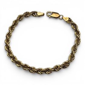 Sterling Silver Gold Tone Bracelet