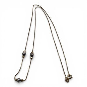 14k Yellow Gold Box Chain Necklace