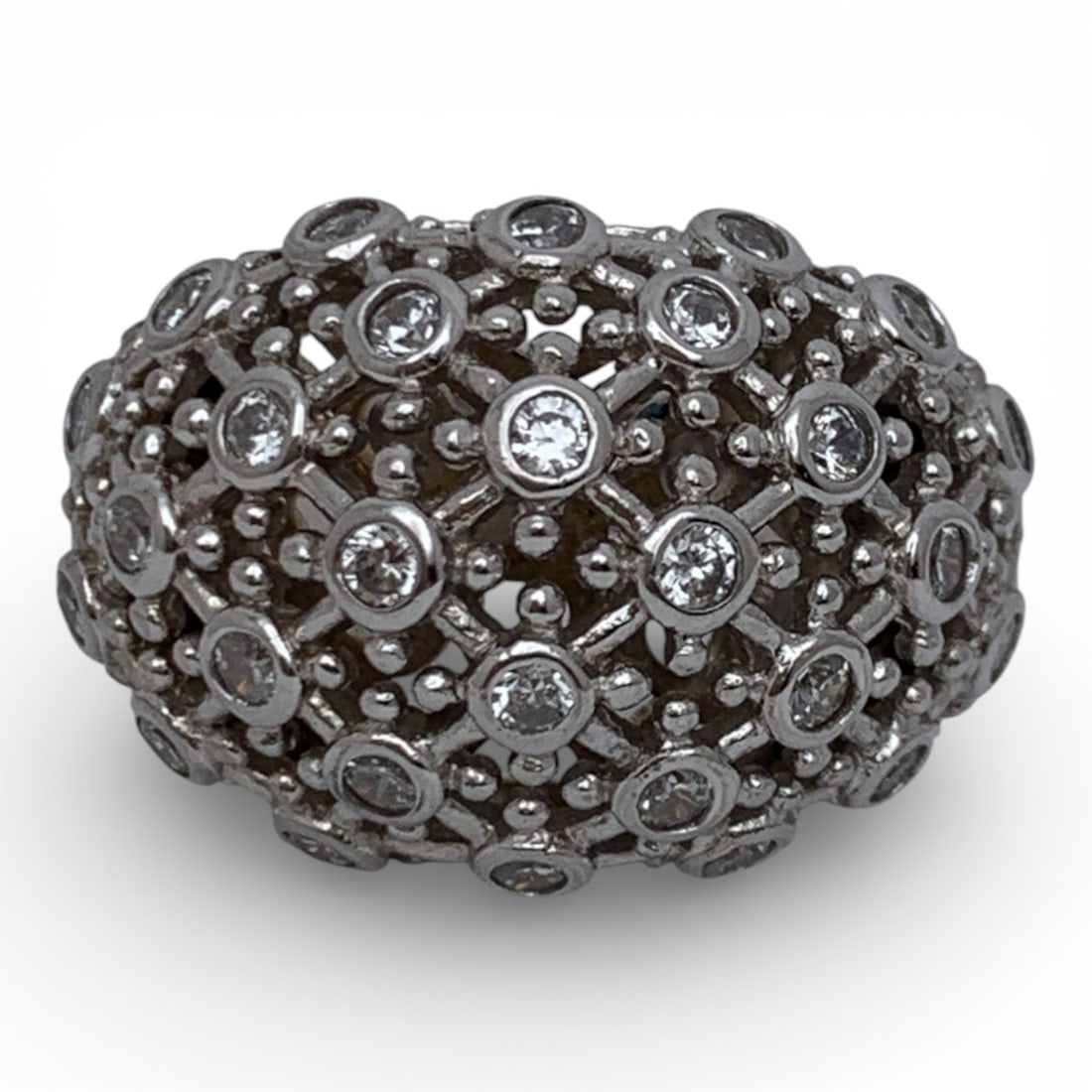 Sterling Silver & Cubic Zirconia Ring (1 of 4)