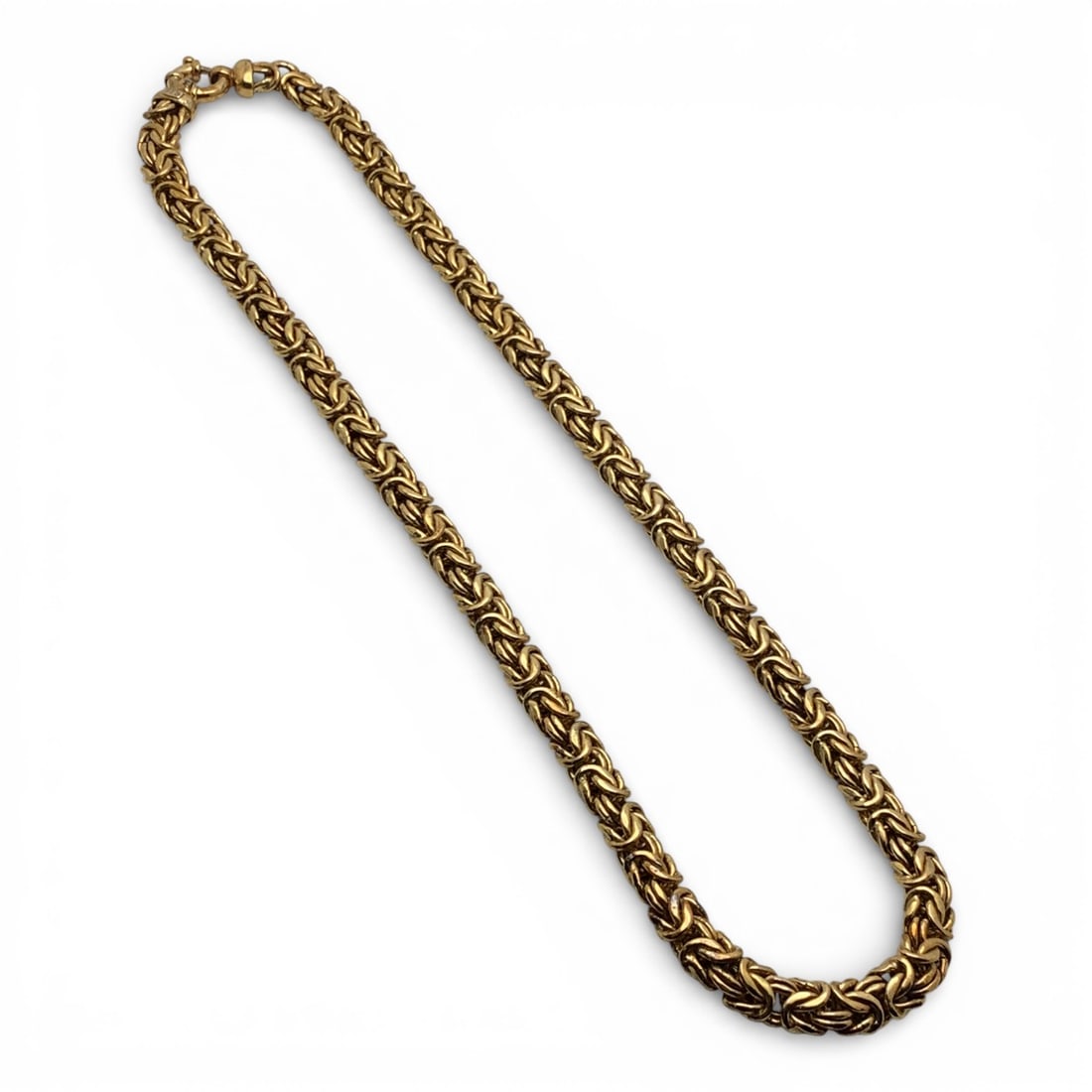 Sterling Silver Gold Tone Necklace: Marked 925 - 20 1/4" Long - 38.9 Grams