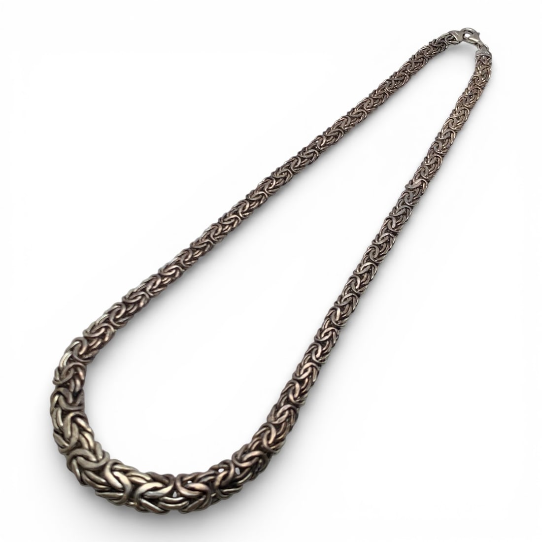 Sterling Silver Necklace: Marked 925 - 20 1/4" Long - 27.8 Grams