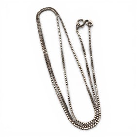 Sterling Silver Box Chain Necklace
