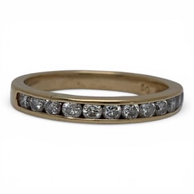 14k Yellow Gold & Diamond Ring