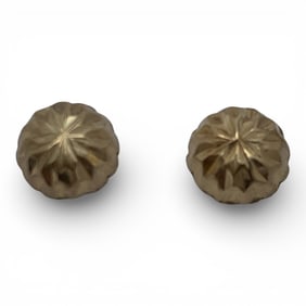 Pair Of 14k Yellow Gold Earrings