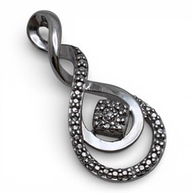 Sterling Silver & Diamond Pendant
