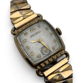 Vintage Bulova 10k Gold Filled Stretch Band Watch