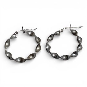 Pair Of Sterling Silver Earrings