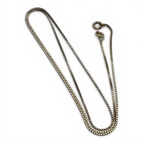 Sterling Silver Box Chain Necklace