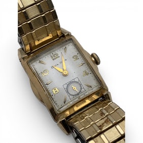 Bulova Gold Tone Stretch Band Wrist Watch