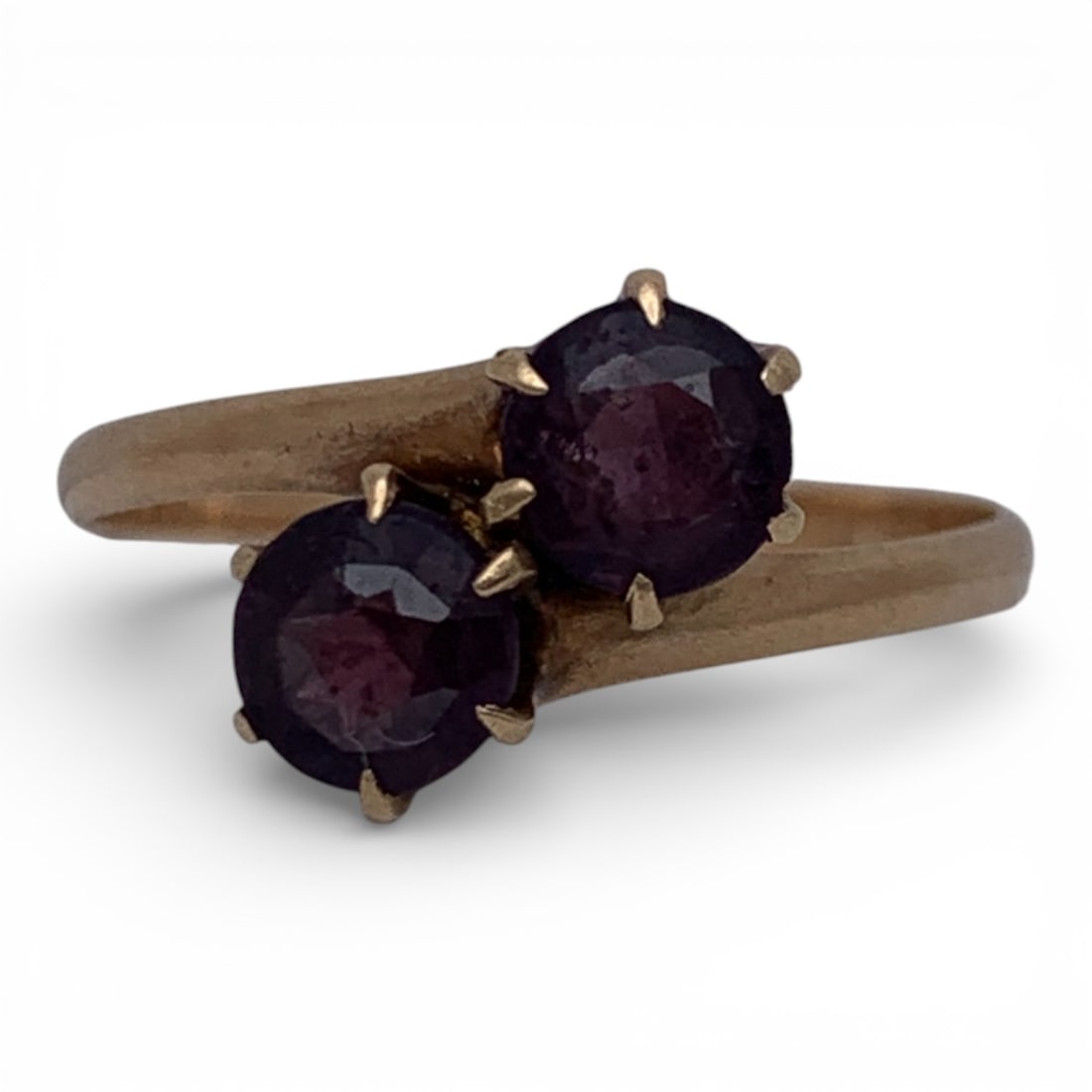 Victorian 14k Yellow Gold & Purple Stone Ring: Tests 14k - Size 6 - 1.0 DwtGemstones Tested With Presidium Gem Tester Il - Berners Does Not Guarantee Authenticity Of Gemstones