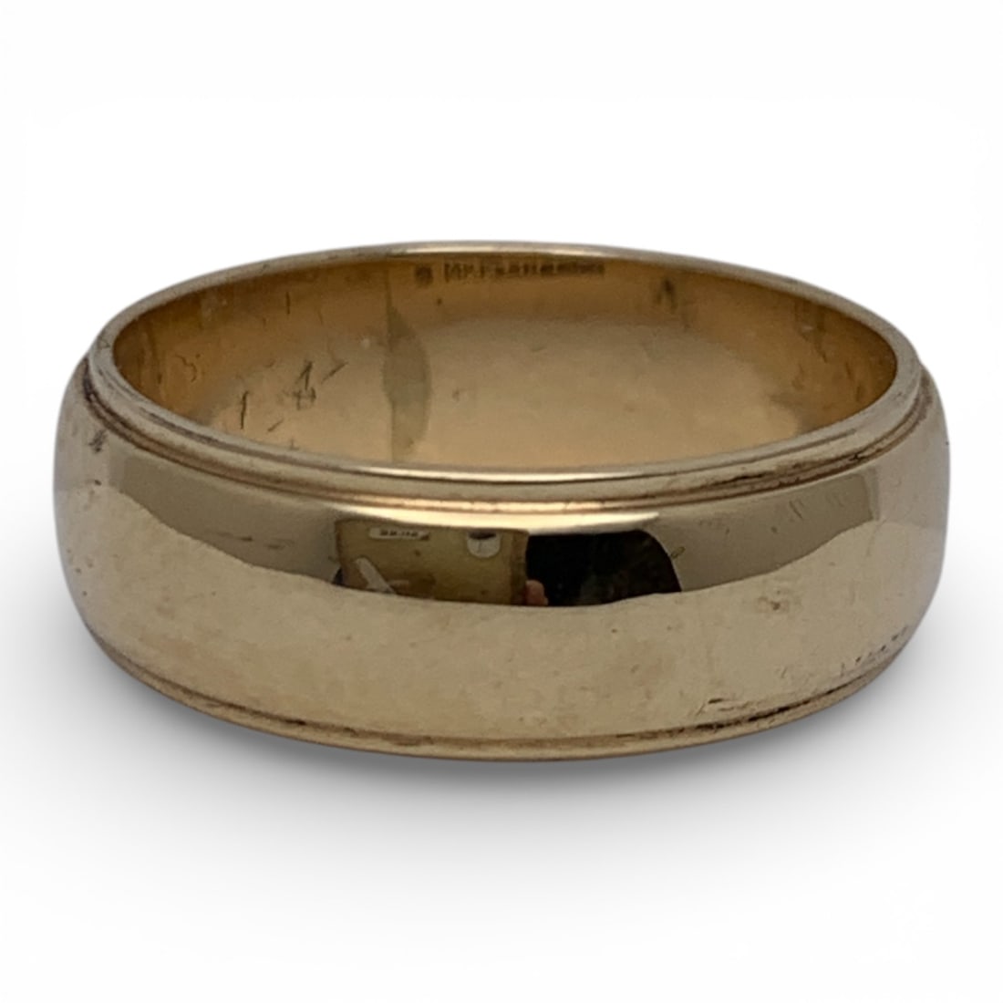 14k Yellow Gold Band: Marked 14k - Size 5 - 3.0 DwtGemstones Tested With Presidium Gem Tester Il - Berners Does Not Guarantee Authenticity Of Gemstones