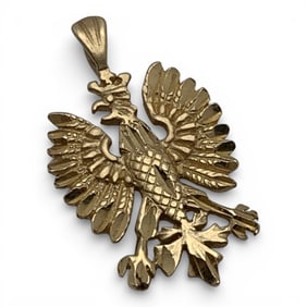 14k Yellow Gold Bird Pendant