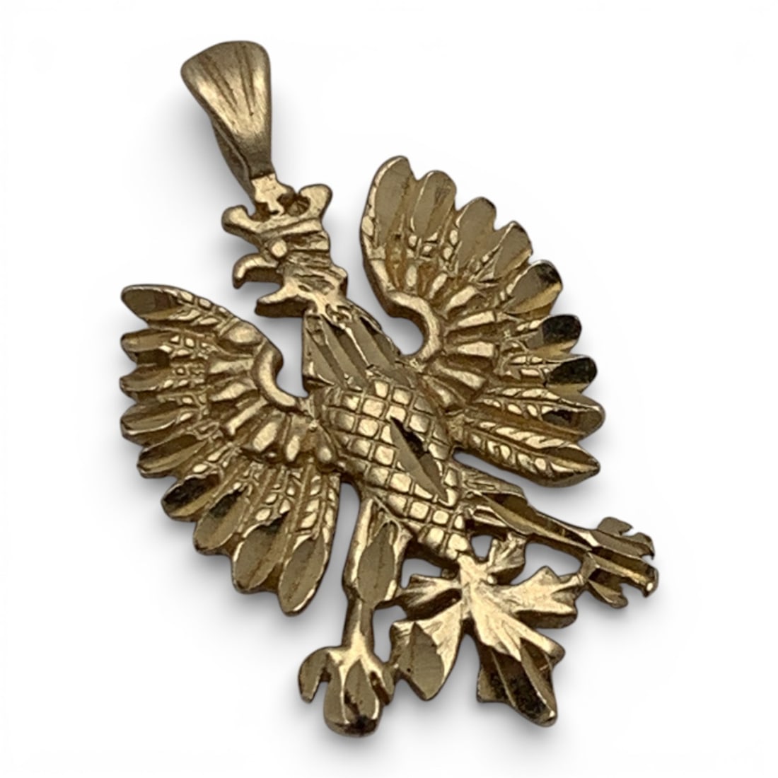 14k Yellow Gold Bird Pendant: Tests 14k - 1" Long - 1.2 DwtGemstones Tested With Presidium Gem Tester Il - Berners Does Not Guarantee Authenticity Of Gemstones