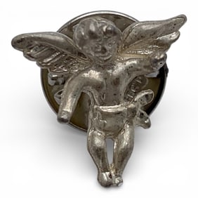 Silver Cherub Pin