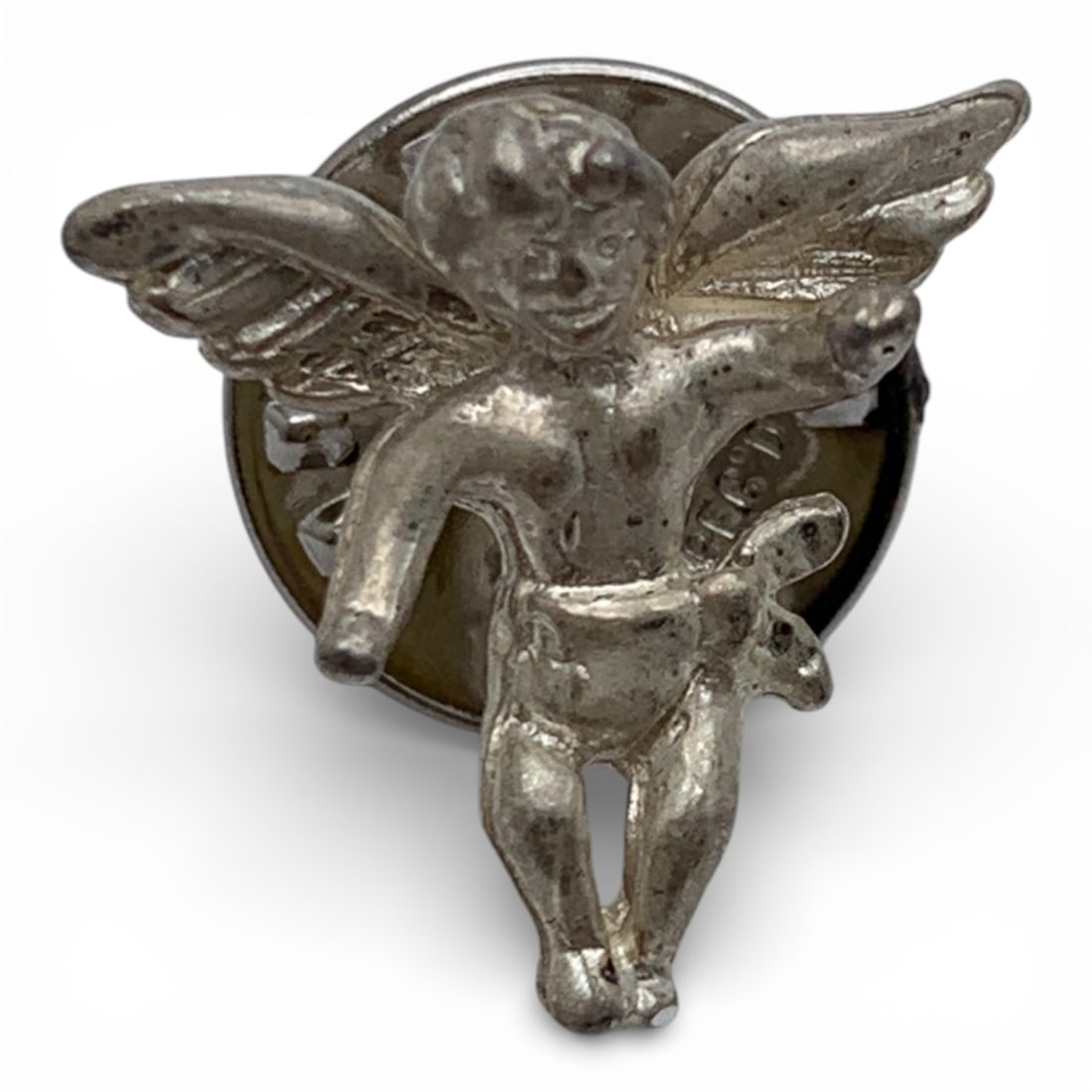 Silver Cherub Pin: Tests Silver - 5/8" Long - 2.6 Grams