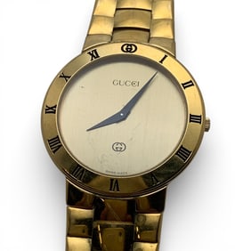 Gucci Swiss Made Gold Tone Wrist Watch