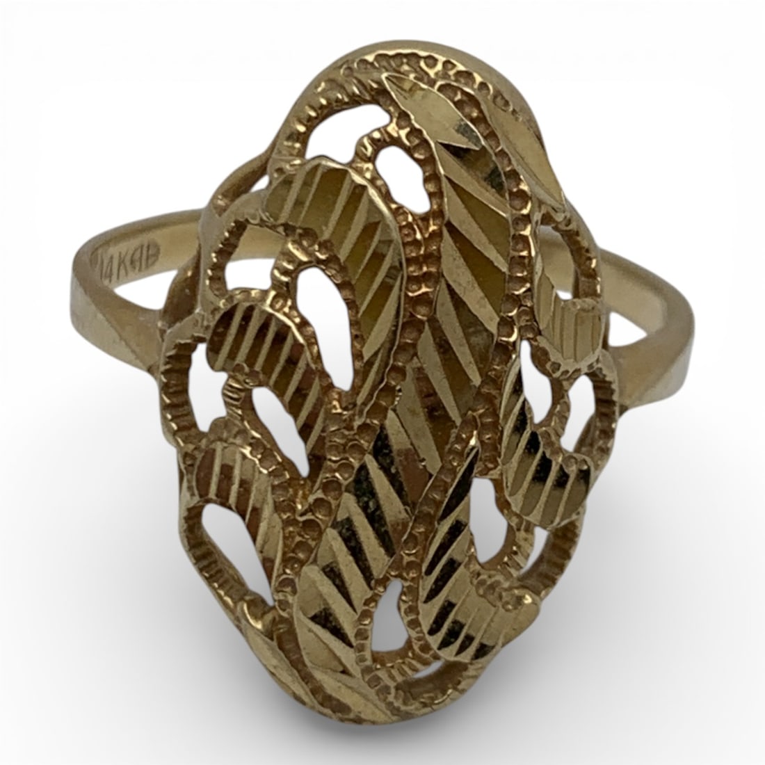 14k Yellow Gold Ring - 4