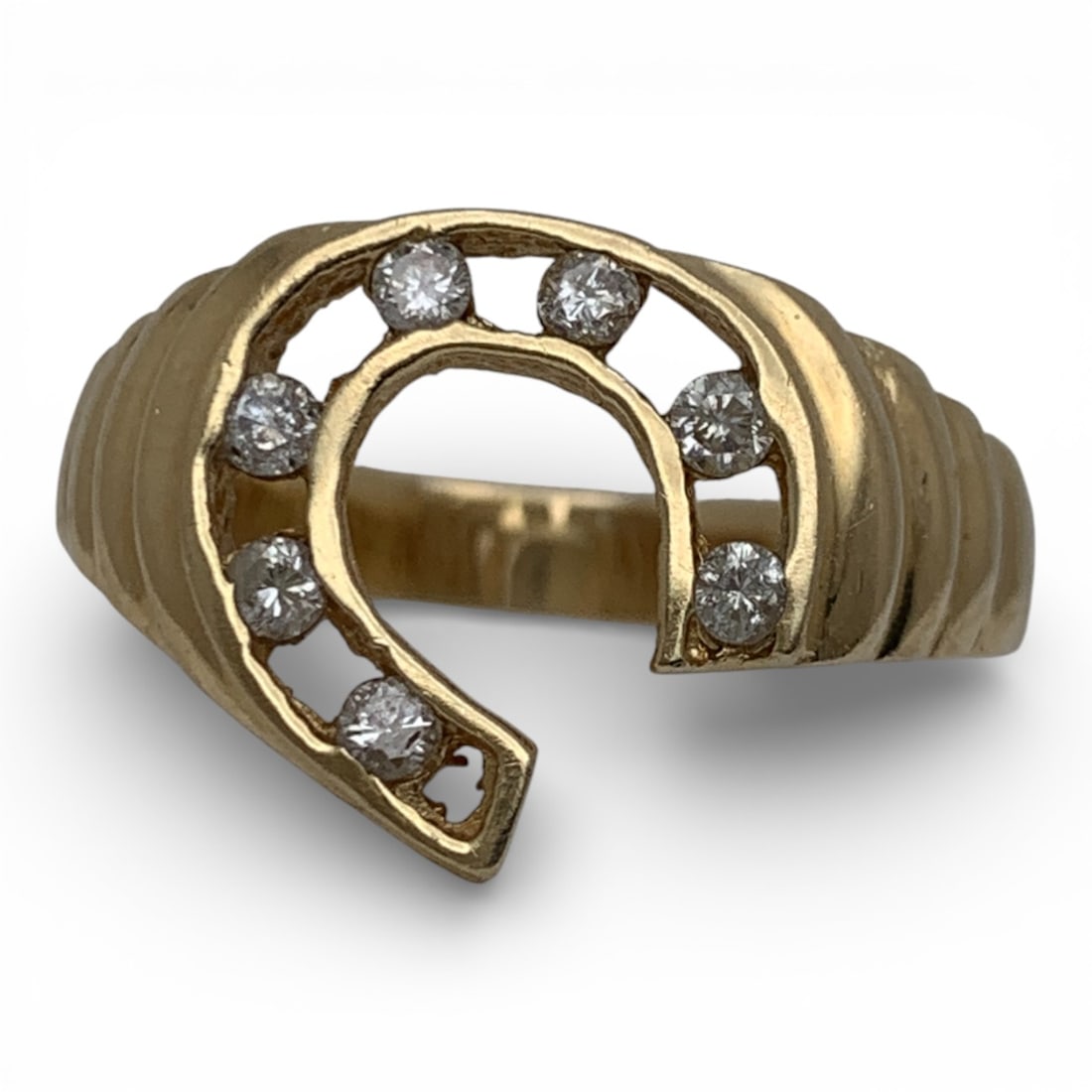 14k Yellow Gold & Diamond Ring (1 of 4)