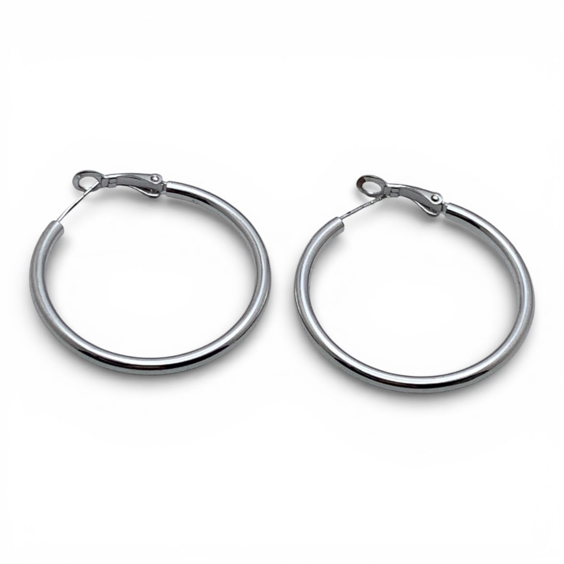 Pair Of Sterling Silver Hoop Earrings (1 of 4)