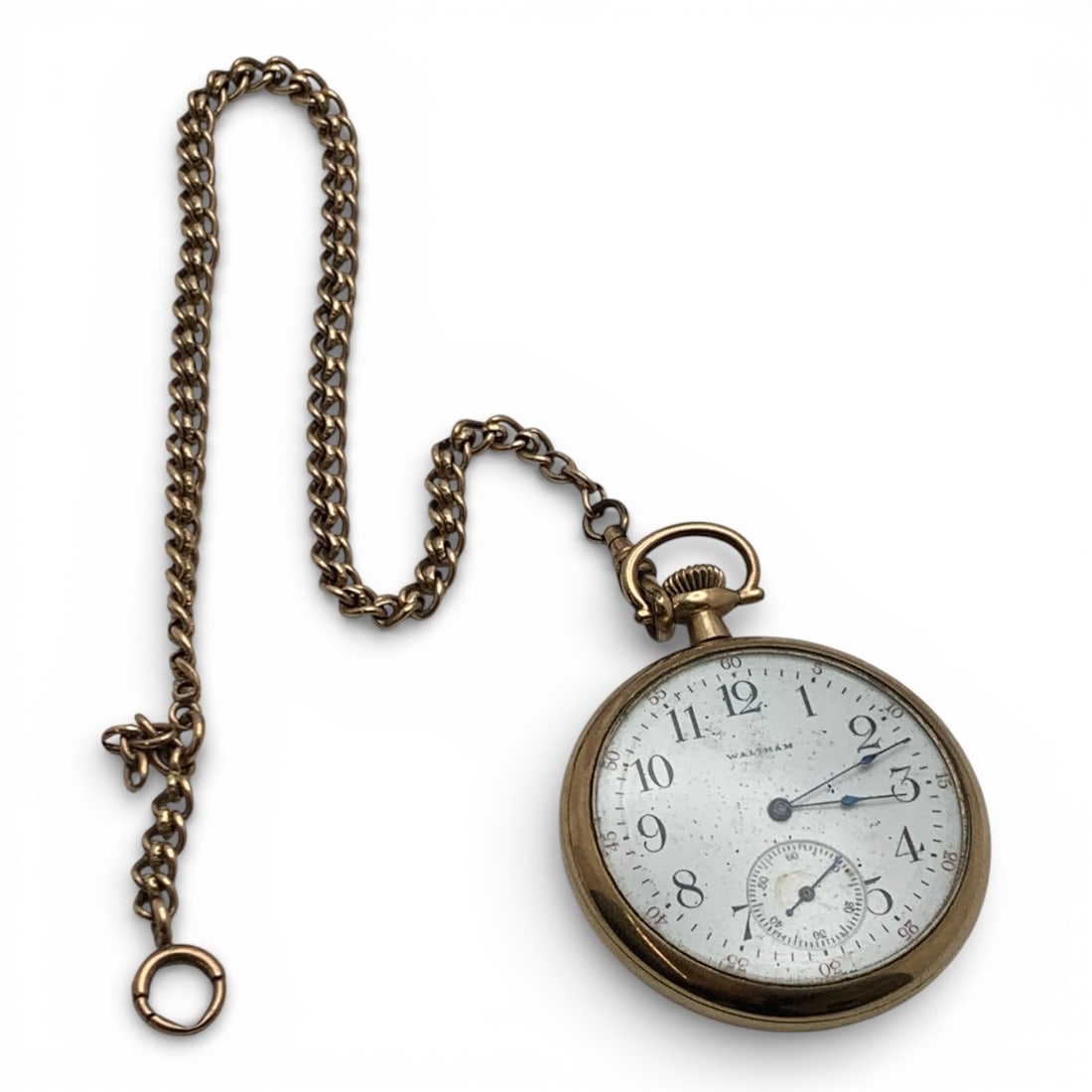 Waltham Gold Filled Pocket Watch With Chain (1 of 6)