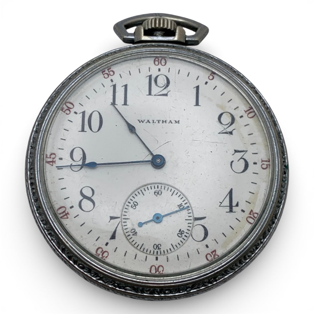 Waltham Silver Tone Pocket Watch (1 of 5)