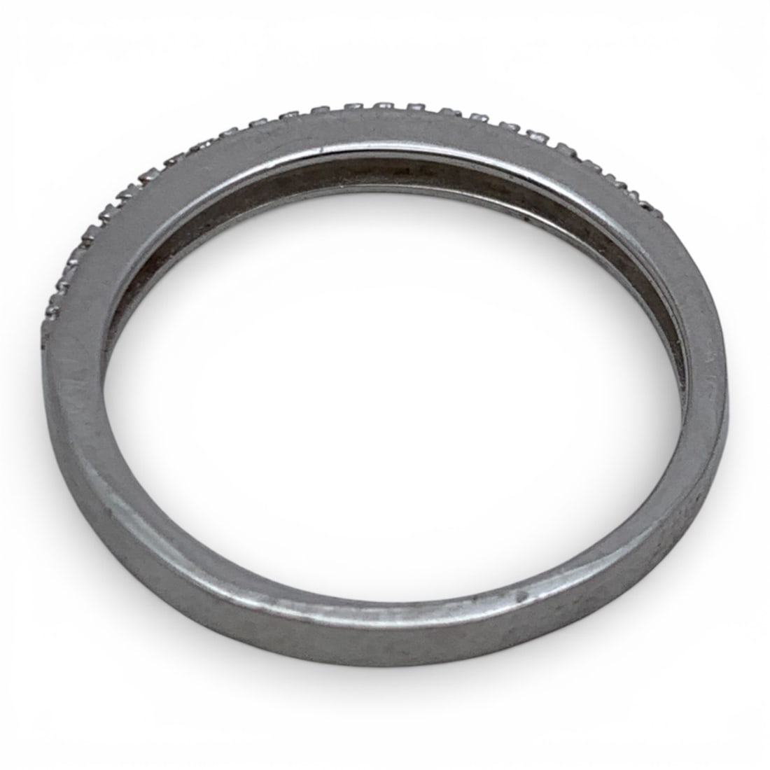 Sterling Silver & Clear Stone Ring - 2