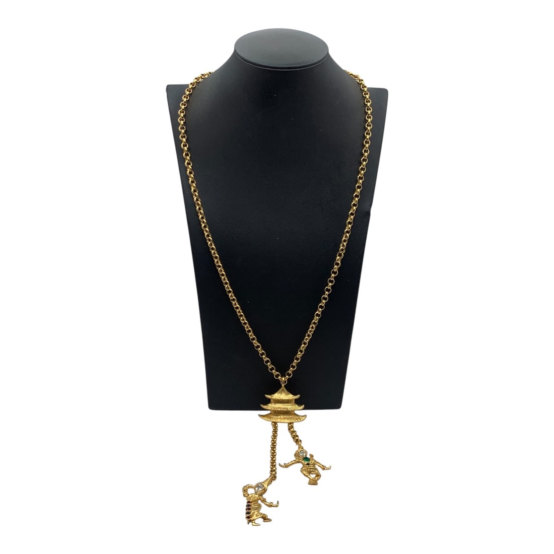 Kjl Gold Tone Pendant Necklace (1 of 3)