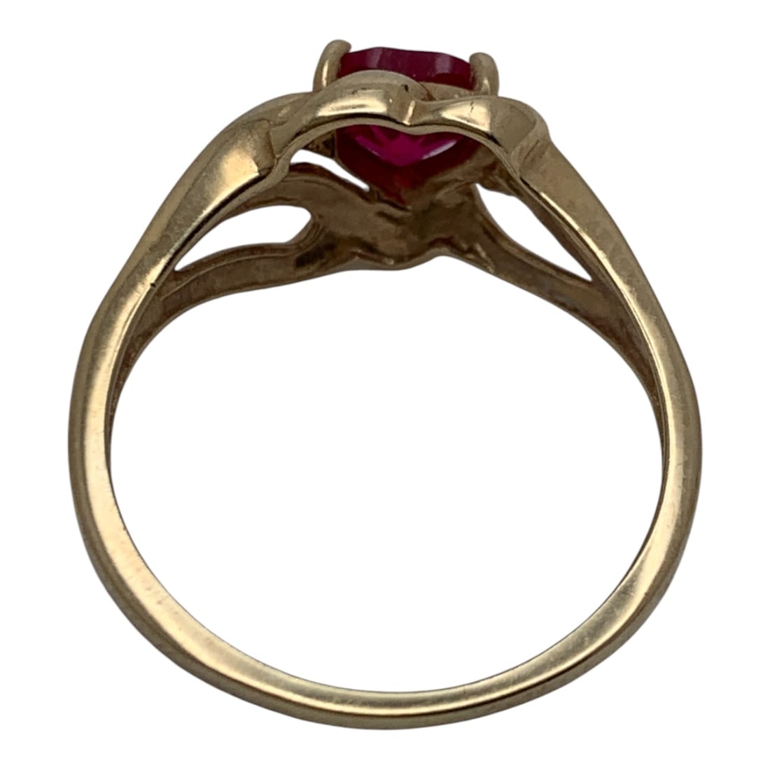 10k Yellow Gold & Ruby Ring - 2