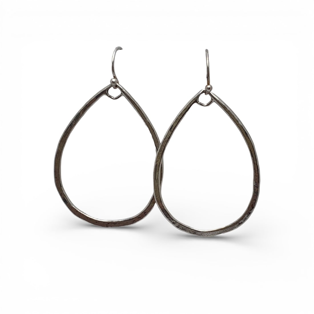 Pair Of Sterling Silver Earrings: Marked 925 - 2" Long - 4.3 Grams