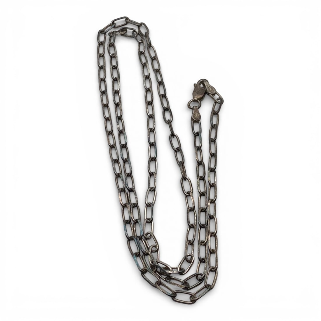 Sterling Silver Necklace: Marked 925 - 24" Long - 7.4 Grams