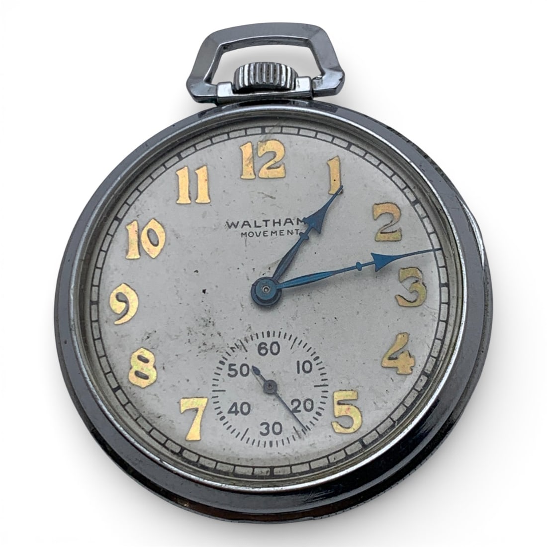 Waltham Silver Tone Pocket Watch (1 of 2)