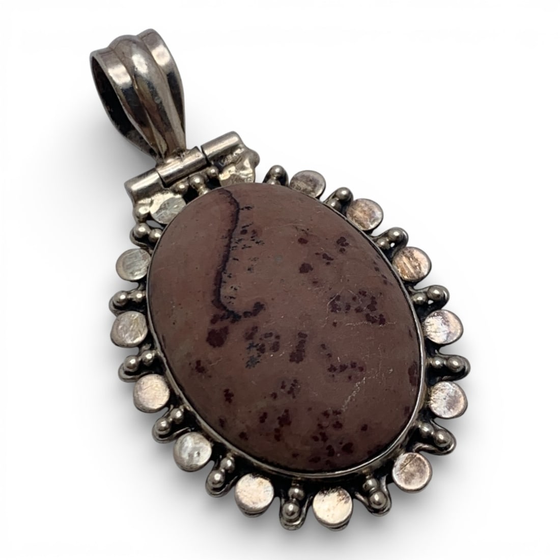 Sterling Silver & Hard Stone Pendant (1 of 3)