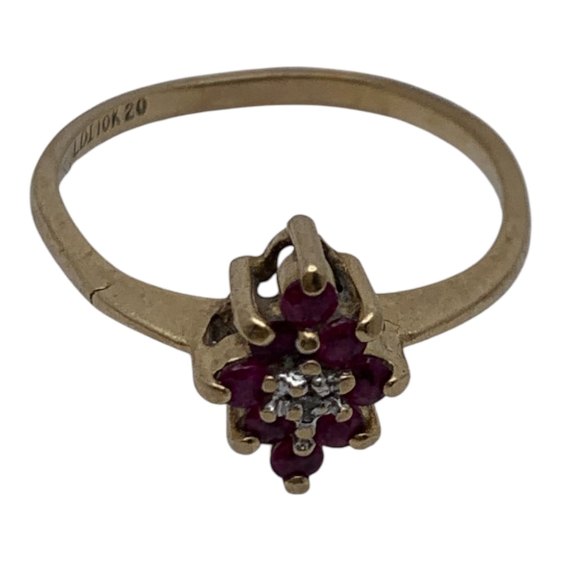 10k Yellow Gold & Ruby Ring - 4