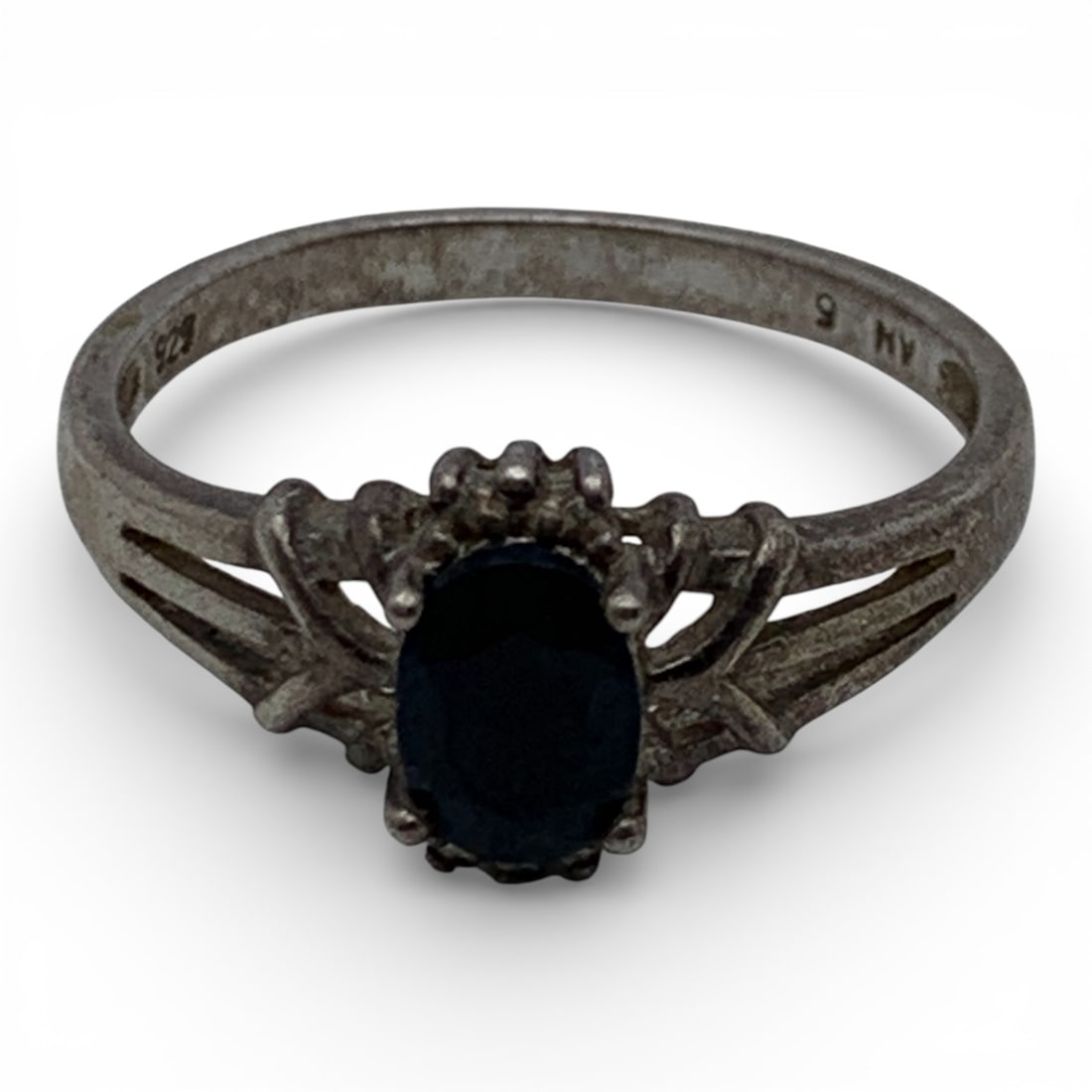 Sterling Silver & Sapphire Ring - 4