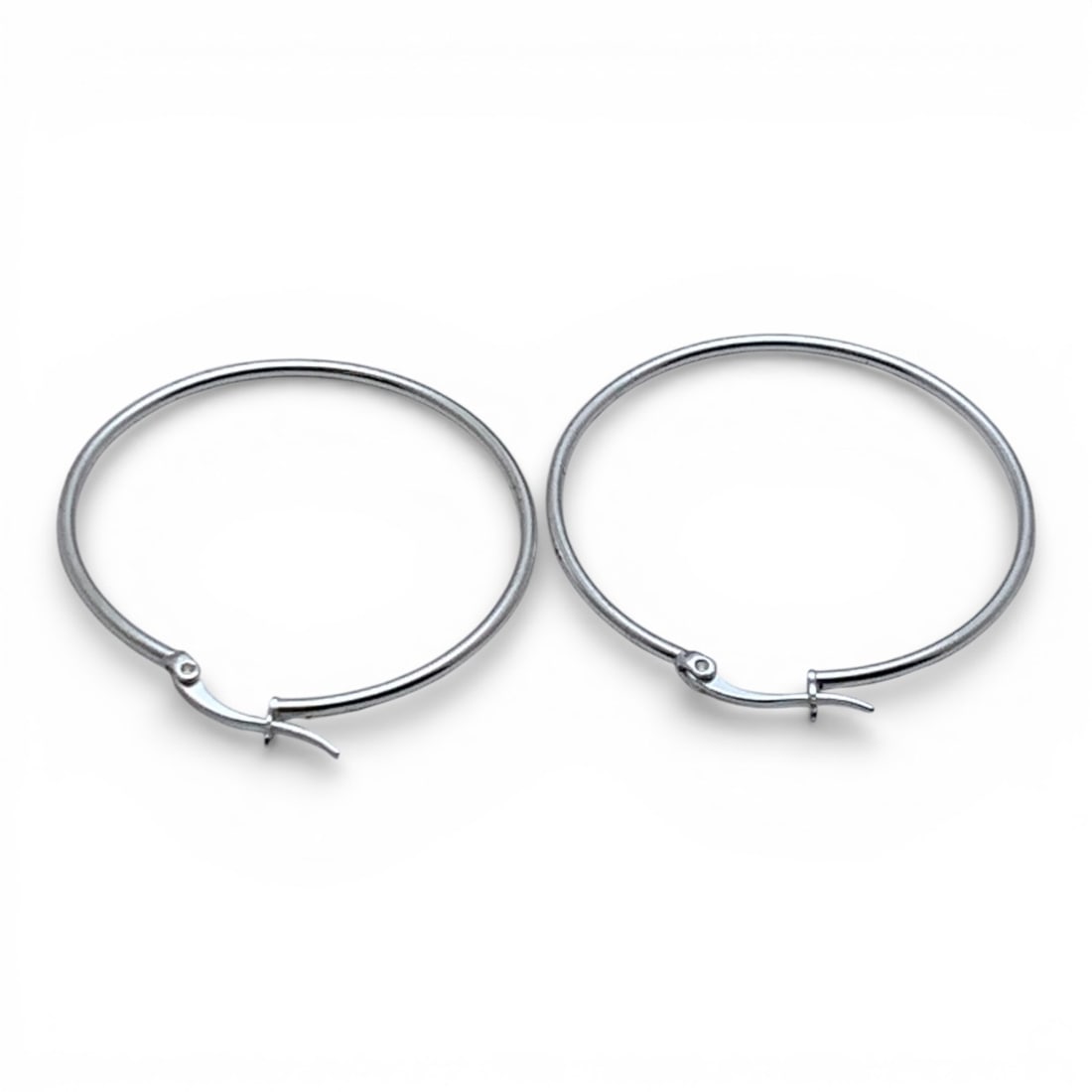 Sterling Silver Hoop Earrings - 2