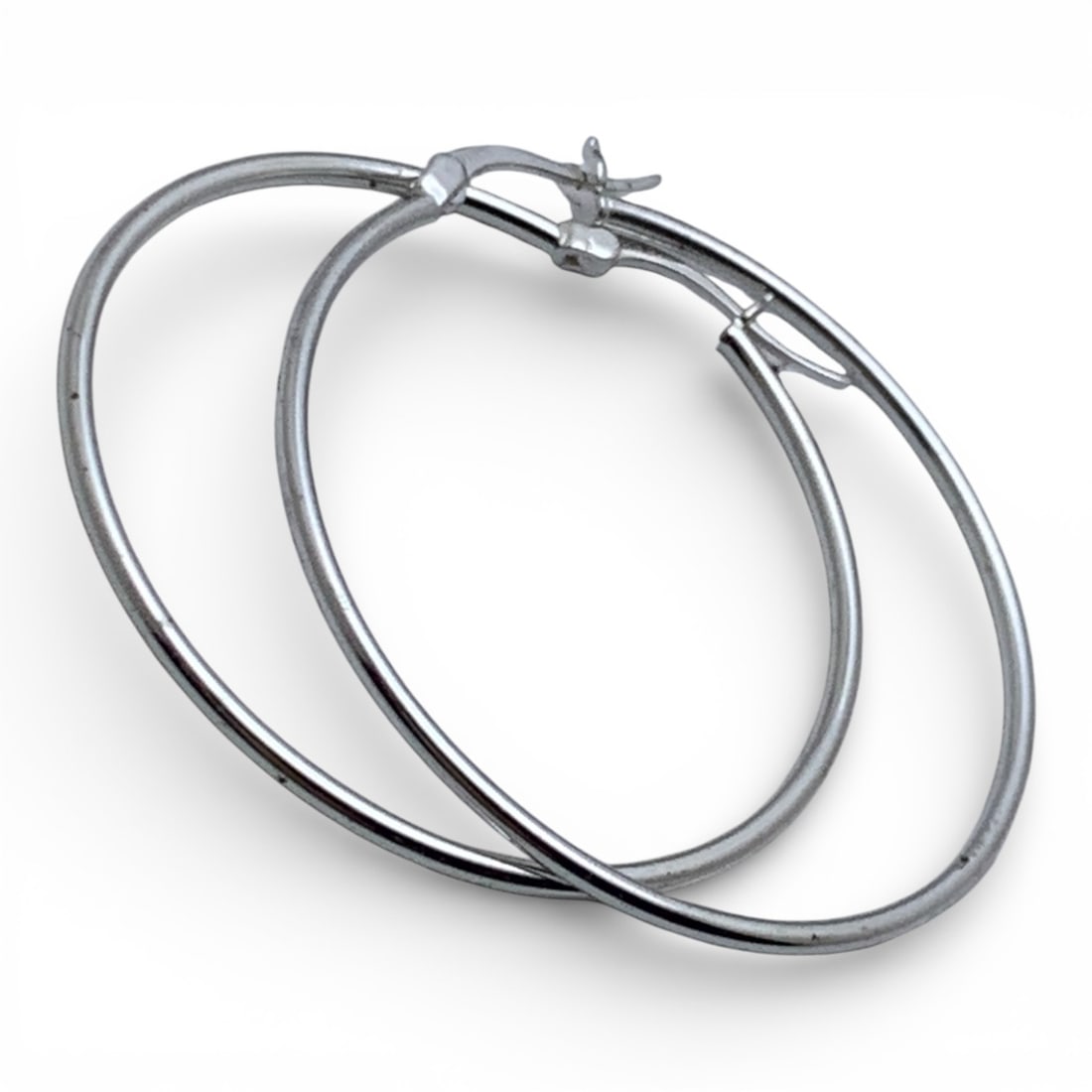 Sterling Silver Hoop Earrings - 3