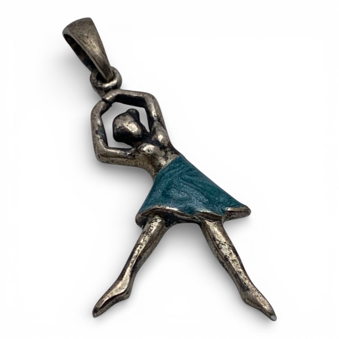 Sterling Silver Enameled Figural Pendant (1 of 3)