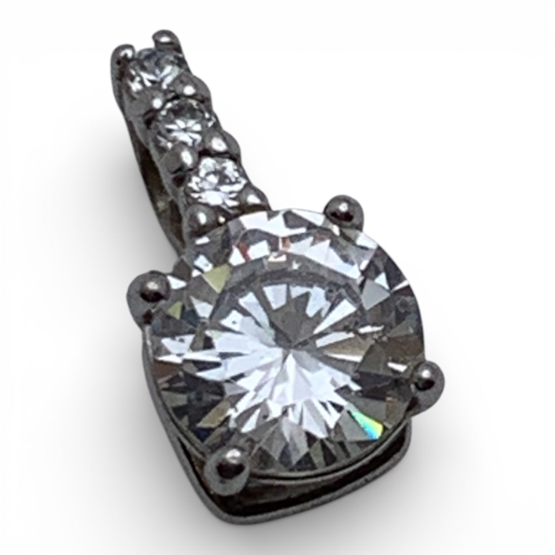 Sterling Silver & Cubic Zirconia Pendant (1 of 3)